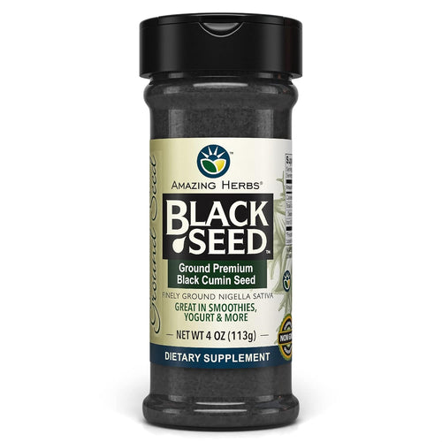 Amazing Herbs Ground Black Seed Nigella Seeds, 4 oz