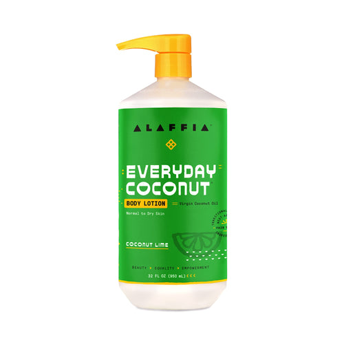 Alaffia Everyday Coconut Hydrating Body Lotion, Coconut Lime, 32 fl oz