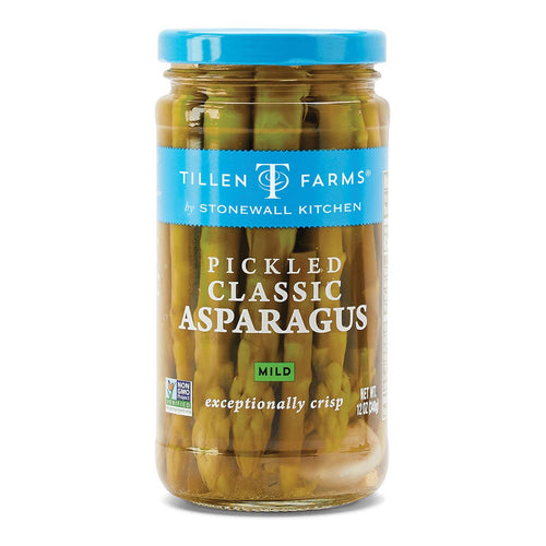 Tillen Farms Mild Pickled Asparagus, 12 oz (Pack of 6)