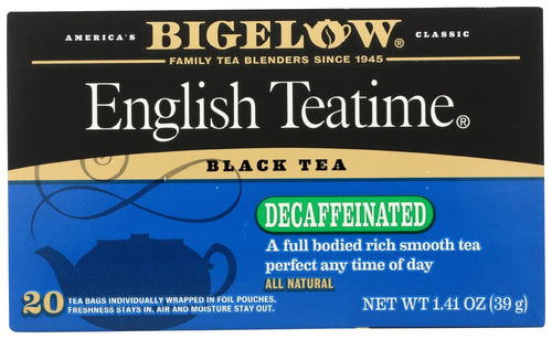 Bigelow Decaf English Teatime Tea, 20 Bags (Pack of 6)