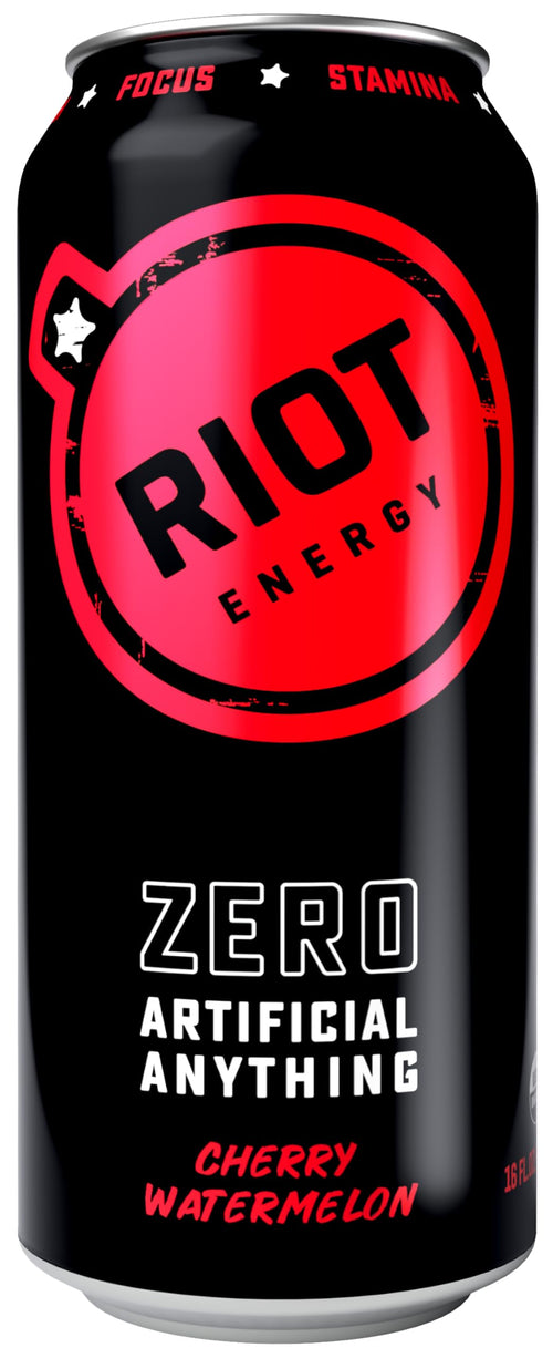 Riot Energy Cherry Watermelon Energy Drink, Organic, 16 fl oz