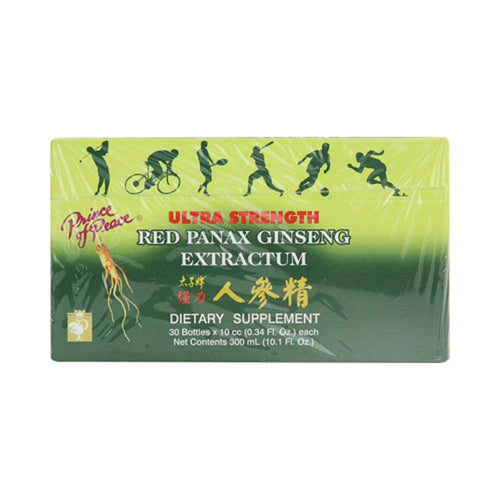 Prince of Peace Ultra Strength Red Panax Ginseng Extractum, 10 cc Vials (30 Vials)