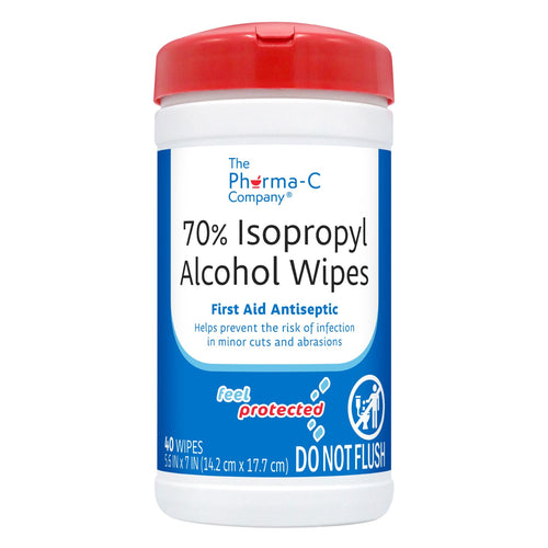 Pharma-C 70% Isopropyl Alcohol Wipes, 40 Count