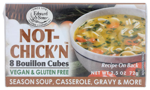 Edwards and Sons Not-Chick'n Natural Bouillon Cubes, 2.5 oz (Case of 12)