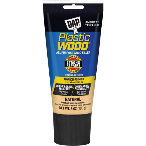 DAP Plastic Wood Latex Filler, Natural, 6 oz