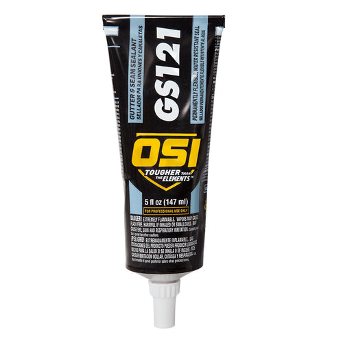 OSI GS121 Gutter and Seam Sealant, White, 5 fl oz