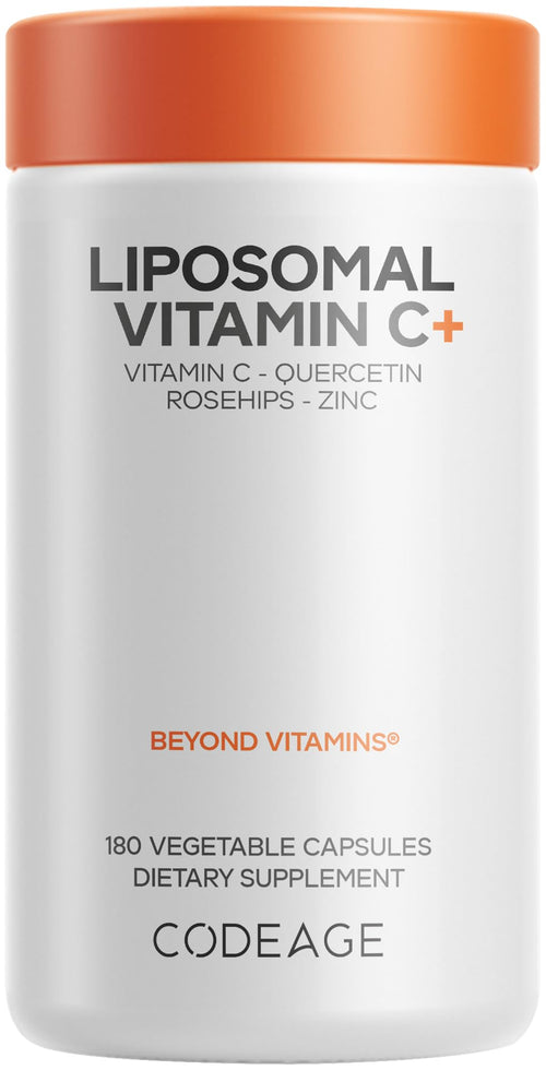 Codeage Liposomal Vitamin C 1500 mg with Elderberry and Quercetin, 180 Capsules