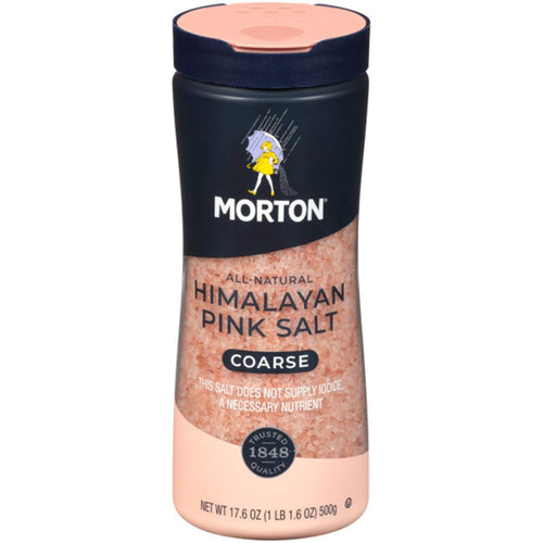 Morton All-Natural Himalayan Pink Salt, Coarse, 17.6 oz