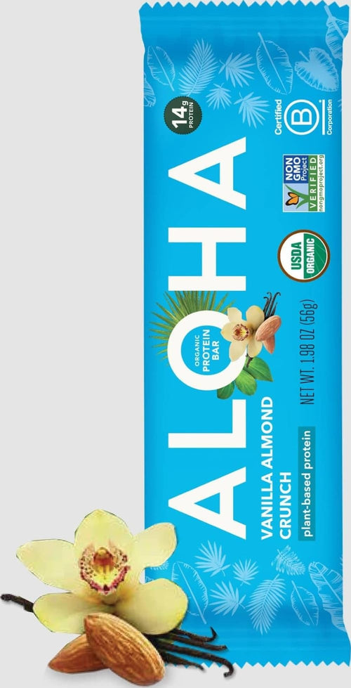 Aloha Organic Vanilla Almond Crunch Bar, 1.98 oz