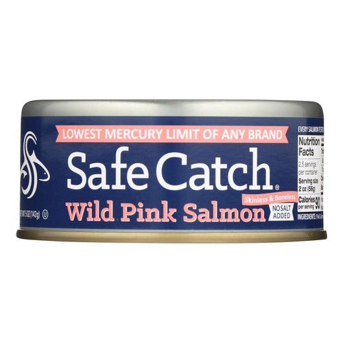 Safe Catch Skinless & Boneless Wild Pink Salmon, No Salt Added, 5 oz