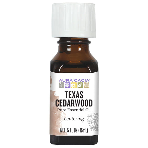 Aura Cacia Texas Cedarwood Essential Oil, 0.5 fl oz