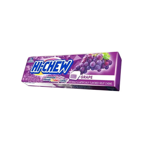 Hi-Chew Grape Chewy Candy Sticks, 1.76 oz (Pack of 10)