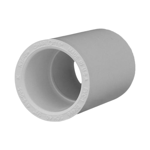 Charlotte Pipe 1/2 in Schedule 40 Pressure Coupling, Contractor Pack (10 Count)