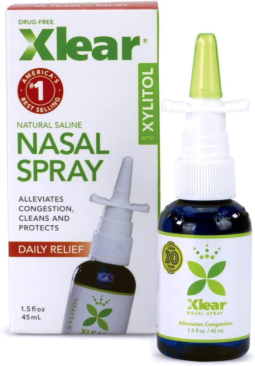 Xlear Natural Nasal Spray with Xylitol, 1.5 fl oz