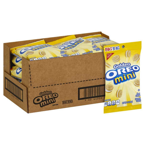 Oreo Golden Mini Sandwich Cookies, 3 oz (Pack of 12)