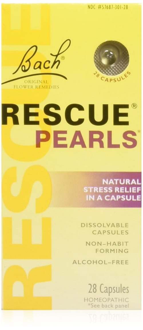 Bach Rescue Pearls Natural Stress Relief, 28 Capsules (Pack of 2)