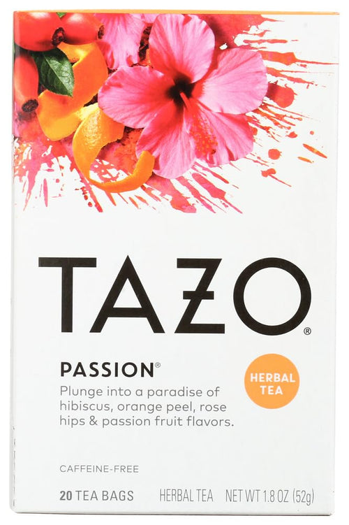 Tazo Passion Herbal Infusion Tea, 20 Count (Pack of 6)