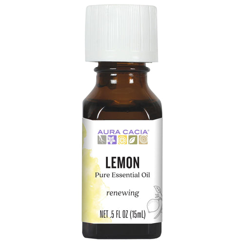 Aura Cacia Lemon Essential Oil, 0.5 fl oz