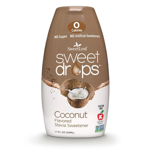 SweetLeaf Stevia Drops Liquid Sweetener, Coconut, 1.7 fl oz