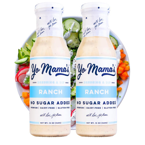 Yo Mama's Foods Ranch Salad Dressing and Dip (Pack of 2)