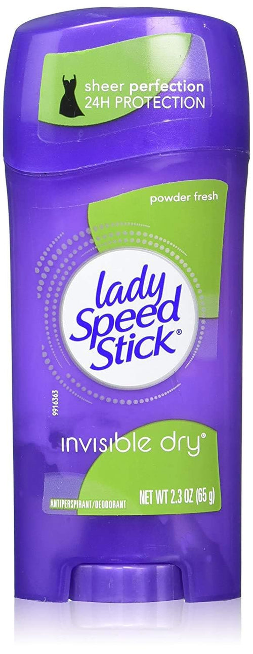Lady Speed Stick Invisible Dry Antiperspirant Deodorant, Powder Fresh, 2.3 oz