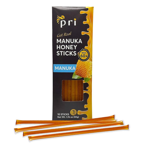 P.R.I. Manuka Honey Sticks, MGO 60+, 10 Count