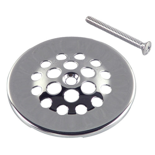 Danco Tub and Shower Grid Drain Strainer, Chrome, 2-7/8 in