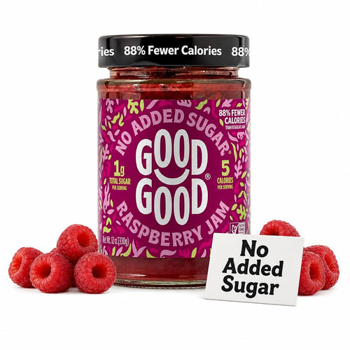 Good Good Raspberry Jam, No Added Sugar, 12 oz