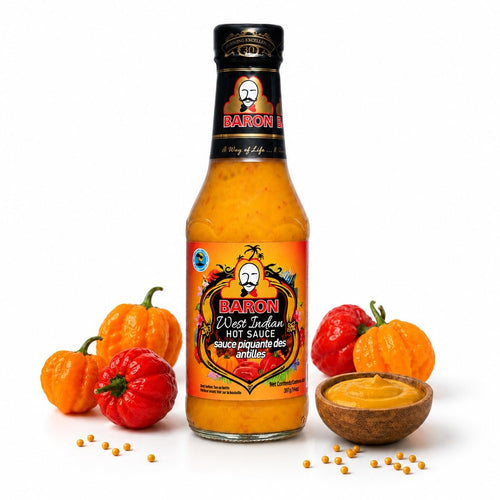 Baron West Indian Hot Sauce, 14 oz