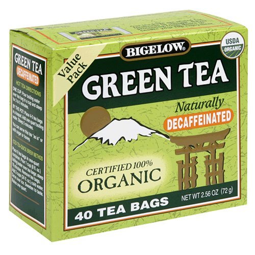Bigelow Organic Decaf Green Tea, 40 Count (Pack of 3)