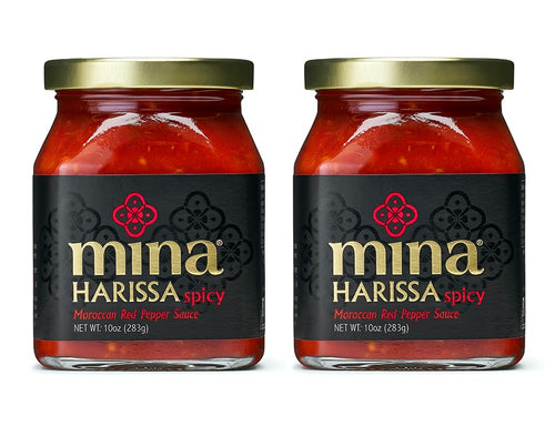 Mina Harissa Hot Sauce, Homestyle, 10 oz (Pack of 2)