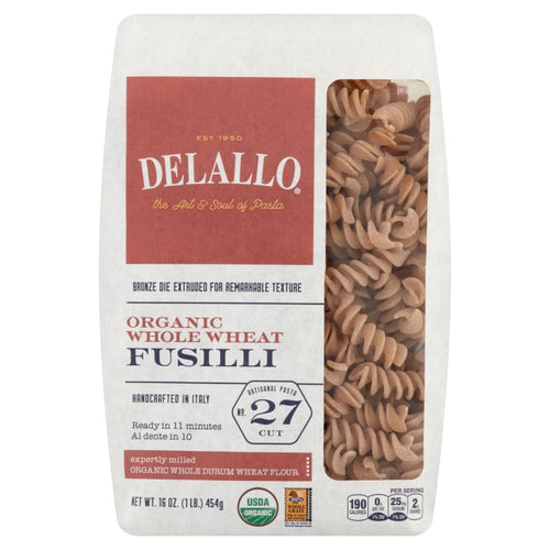 DeLallo Whole Wheat Fusilli No. 27 Pasta, 16 oz
