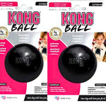 KONG Extreme Ball Dog Toy, Black, Medium/Large