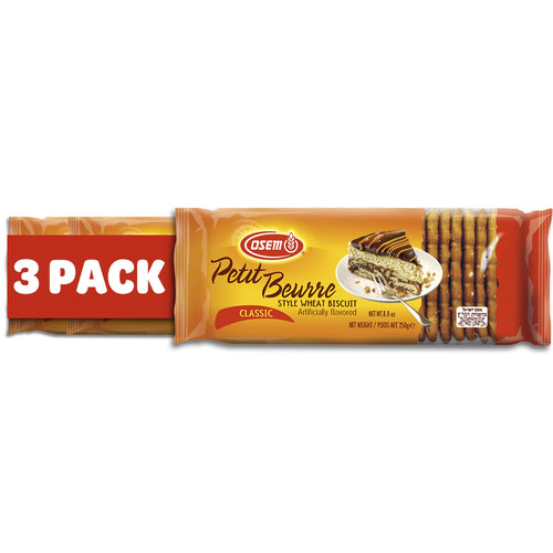 Osem Petit Beurre Tea Biscuits, 8.8 oz (Pack of 3)