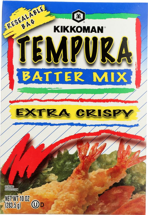 Kikkoman Extra Crispy Tempura Batter Mix, 10 oz (Pack of 4)