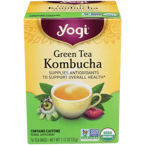 Yogi Tea Kombucha Green, 16 Count