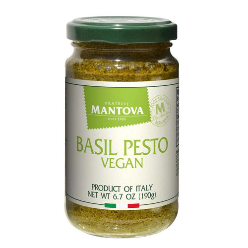 Mantova Vegan Basil Pesto, 6.7 oz (Pack of 2)