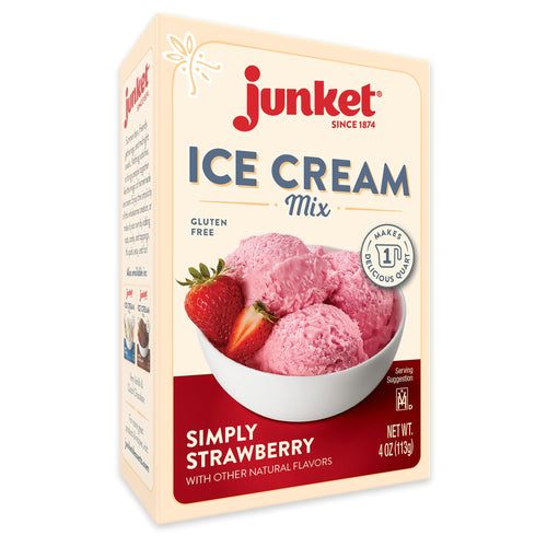 Junket Simply Strawberry Ice Cream Mix, 4 oz