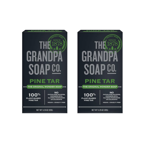 Grandpa's Pine Tar Bar Soap, 3.25 oz (Pack of 2)