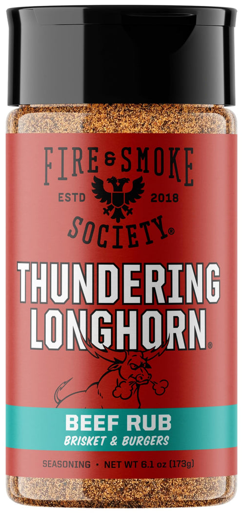 Fire & Smoke Society Thundering Longhorn Steak Seasoning, 6.1 oz