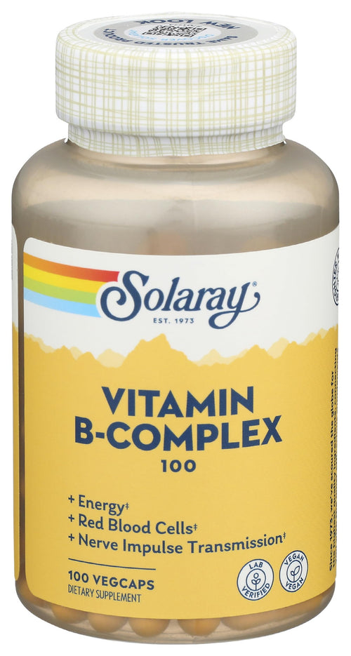 Solaray B-Complex, 100 mg, 100 Capsules