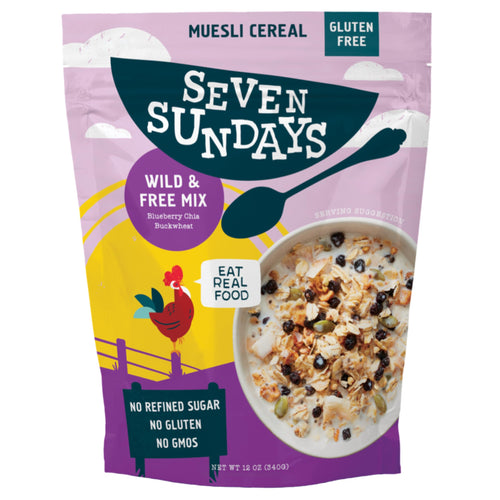 Seven Sundays Wild and Free Blueberry Chia Buckwheat Muesli, 12 oz