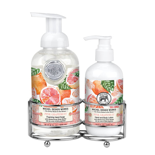Michel Design Works Handcare Caddy, Pink Grapefruit