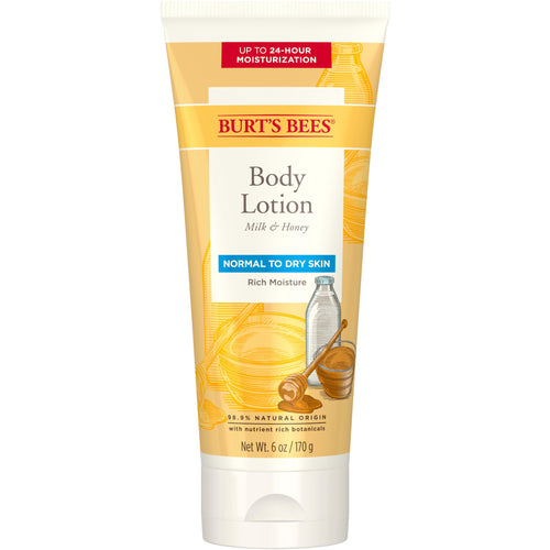 Burt's Bees Body Lotion with Milk and Honey, for Normal to Dry Skin, 6 oz