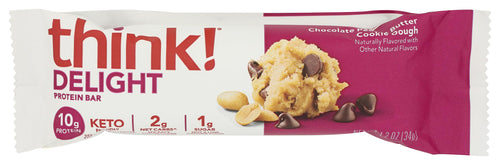 Think! Keto Protein Bar, Chocolate Peanut Butter Cookie Dough, 1.2 oz