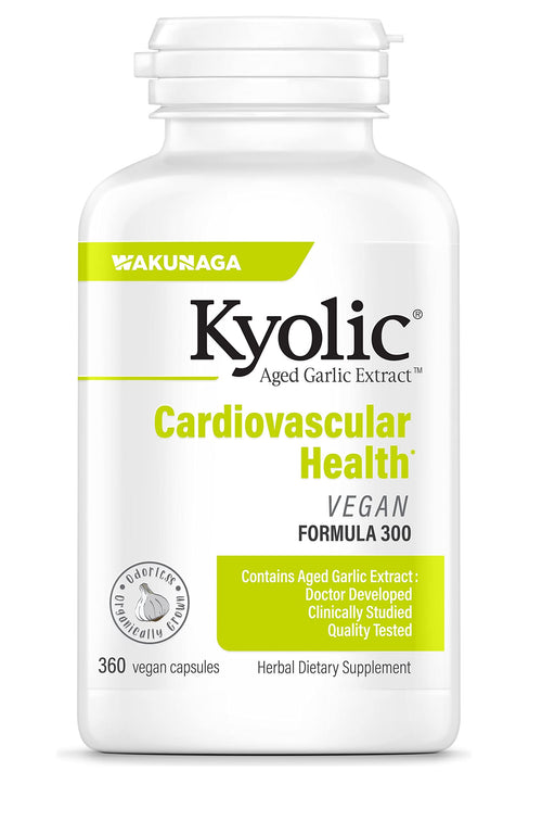 Kyolic Aged Garlic Extract Vegan Formula 300, 360 Capsules