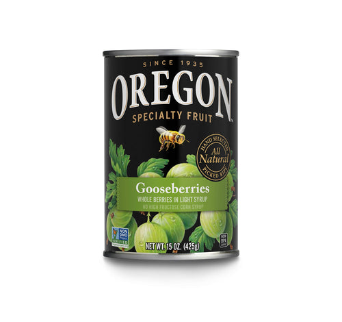 Oregon Fruit Gooseberries in Light Syrup, 15 oz (Pack of 8)