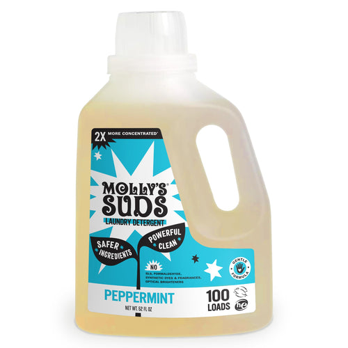 Molly's Suds Liquid Laundry Detergent, Peppermint, 100 Loads