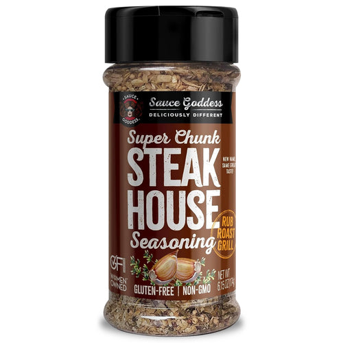 Sauce Goddess Super Chunk Steakhouse Spice Shaker, 6.15 oz