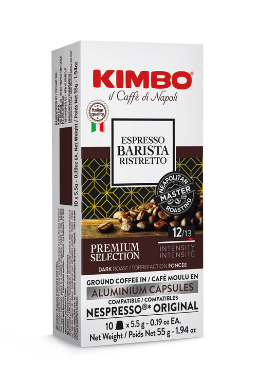 Kimbo Ristretto Espresso Capsules, Dark Roast, 10 Count